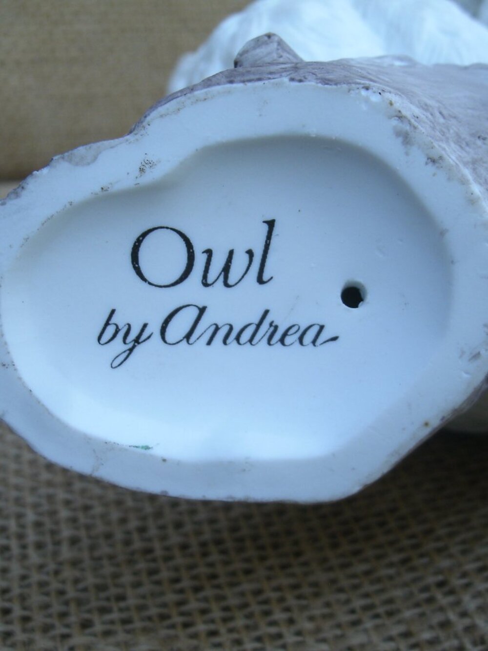 Vintage Andrea by Sadek White Owls Porcelain Figurine - Picture 12 of 16
